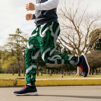 Aotearoa Maori Kowhaiwhai Jogger Pants Kakariki Puhoro and Patiki