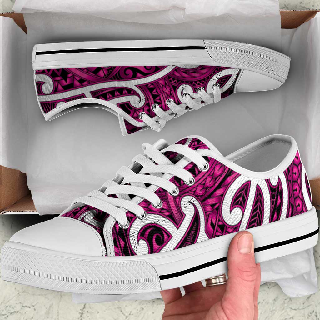 Aotearoa Maori Kowhaiwhai Low Top Shoes Mawhero Puhoro and Patiki