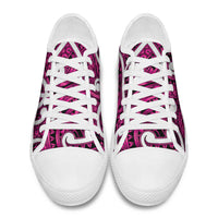 Aotearoa Maori Kowhaiwhai Low Top Shoes Mawhero Puhoro and Patiki