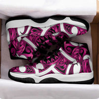 Aotearoa Maori Kowhaiwhai Sneakers J11 Mawhero Puhoro and Patiki