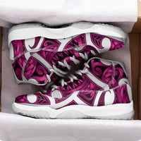 Aotearoa Maori Kowhaiwhai Sneakers J11 Mawhero Puhoro and Patiki