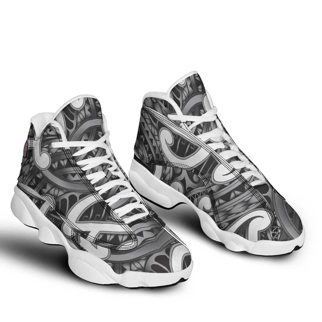 Aotearoa Maori Kowhaiwhai Sneakers J13 Kiwikiwi Puhoro and Patiki LT9 - Polynesian Pride