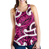Aotearoa Maori Kowhaiwhai Women Racerback Tank Mawhero Puhoro and Patiki