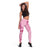 Aotearoa Maori Leggings Pink Fern Ribbons - Polynesian Pride