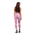 Aotearoa Maori Leggings Pink Fern Ribbons - Polynesian Pride