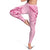 Aotearoa Maori Leggings Pink Fern Ribbons - Polynesian Pride