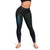Aotearoa New Zealand Leggings Koru Fern Blue Gradient - Polynesian Pride
