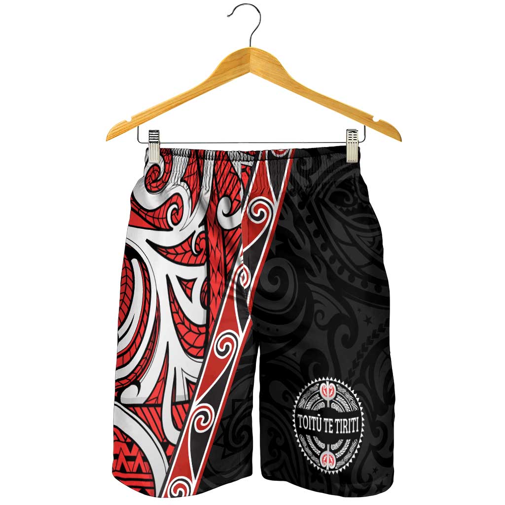 Aotearoa Toitu Te Tiriti Shorts for Men Honour The Treaty New Zealand - Polynesian Pride