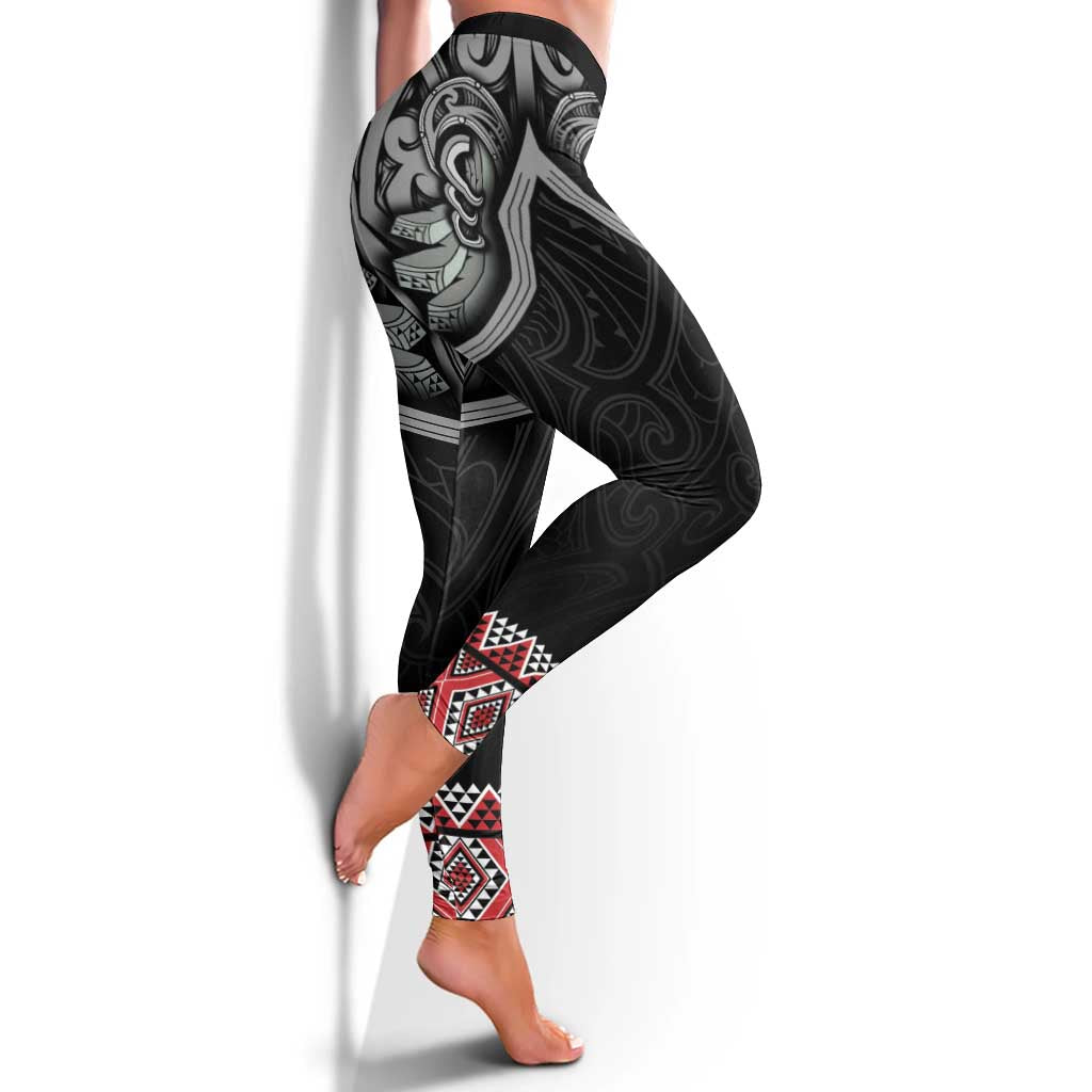 Aotearoa Toitu Te Tiriti Waitangi Leggings Proud To Be Maori LT01 - Polynesian Pride