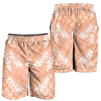 Apricot Mermaid Puakenikeni Maile Lei Shorts for Men