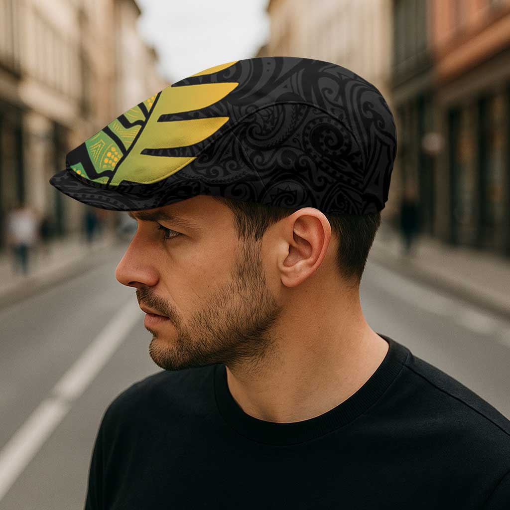 Australia New Zealand Rugby Jeff Hat Gradient Aboriginal Wallabies and Maori Black Fern - Polynesian Pride