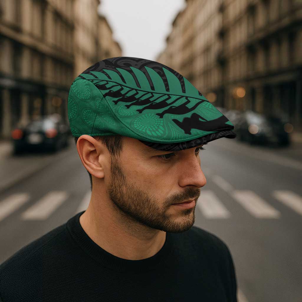 Australia New Zealand Rugby Jeff Hat Green Aboriginal Wallabies and Maori Black Fern - Polynesian Pride