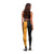 Australia New Zealand Rugby Leggings Gold Aboriginal Wallabies and Maori Black Fern - Polynesian Pride