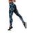 Azure Tukutuku Pattern Aotearoa Leggings Niho Taniwha and Puhoro Motifs