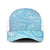 Baby Blue Gradient Polynesia Baseball Net Cap Hawaiian Tribal Hammerhead Shark Tattoo - Polynesian Pride