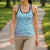Baby Blue Gradient Polynesia Hollow Tank Top Hawaiian Tribal Hammerhead Shark Tattoo - Polynesian Pride