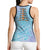 Baby Blue Gradient Polynesia Hollow Tank Top Hawaiian Tribal Hammerhead Shark Tattoo - Polynesian Pride