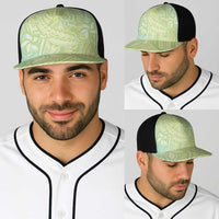 Baby Green Gradient Polynesia Baseball Net Cap Hawaiian Tribal Hammerhead Shark Tattoo - Polynesian Pride