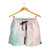 Baby Pink Gradient Polynesia Shorts for Women Hawaiian Tribal Hammerhead Shark Tattoo - Polynesian Pride