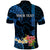 Personalised Hawaii Polo Shirt Pray For Maui Hawaiian Plumeria Pattern Blue Version LT14 - Polynesian Pride