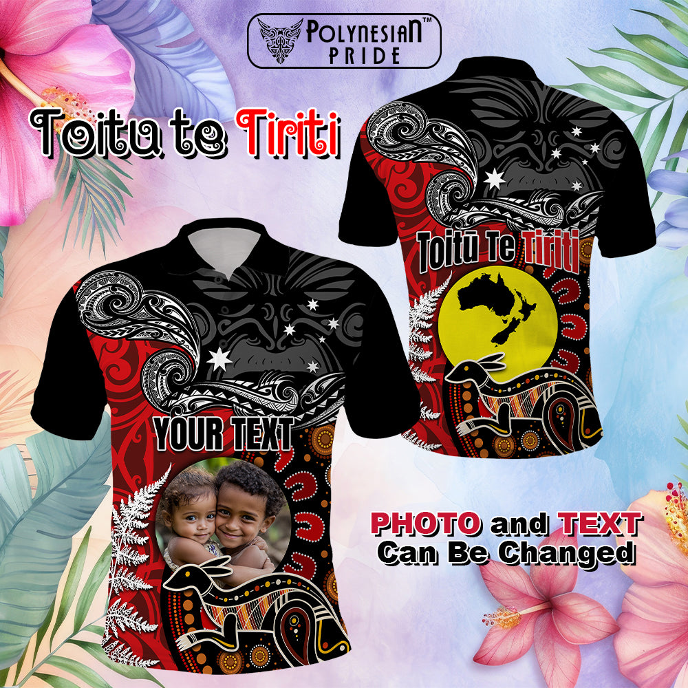 Custom Aotearoa and Australia Toitu Te Tiriti Polo Shirt Honour the Treaty - Te Tiriti Is Us CTM03