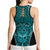 Basketball New Zealand Hollow Tank Top Teal Maori Ta Moko Indigenous - Polynesian Pride