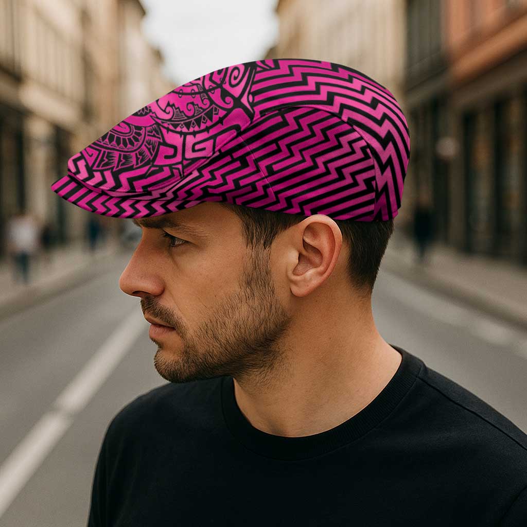 Basketball New Zealand Jeff Hat Pink Maori Ta Moko Indigenous - Polynesian Pride