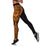 Basketball New Zealand Leggings Gold Maori Ta Moko Indigenous - Polynesian Pride