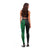 Basketball New Zealand Leggings Green Maori Ta Moko Indigenous - Polynesian Pride