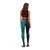 Basketball New Zealand Leggings Teal Maori Ta Moko Indigenous - Polynesian Pride