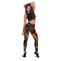 Batik Pedalaman Semen Lereng Style Leggings Indonesian Traditional Pattern