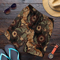 Batik Pedalaman Semen Lereng Style Shorts for Men Indonesian Traditional Pattern