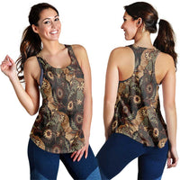 Batik Pedalaman Semen Lereng Style Women Racerback Tank Indonesian Traditional Pattern