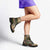Beige Aotearoa Kowhaiwhai Pattern Leather Boots NZ Maori Quilt Style - Polynesian Pride