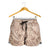 Beige Gradient Polynesia Shorts for Women Hawaiian Tribal Hammerhead Shark Tattoo - Polynesian Pride