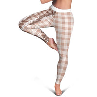 Beige Hawaii Palaka Leggings Hawaiian Honohono Lei