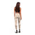 Beige Palaka Quilt Hawaii Leggings Traditional Hawaii-plaid Pattern - Polynesian Pride