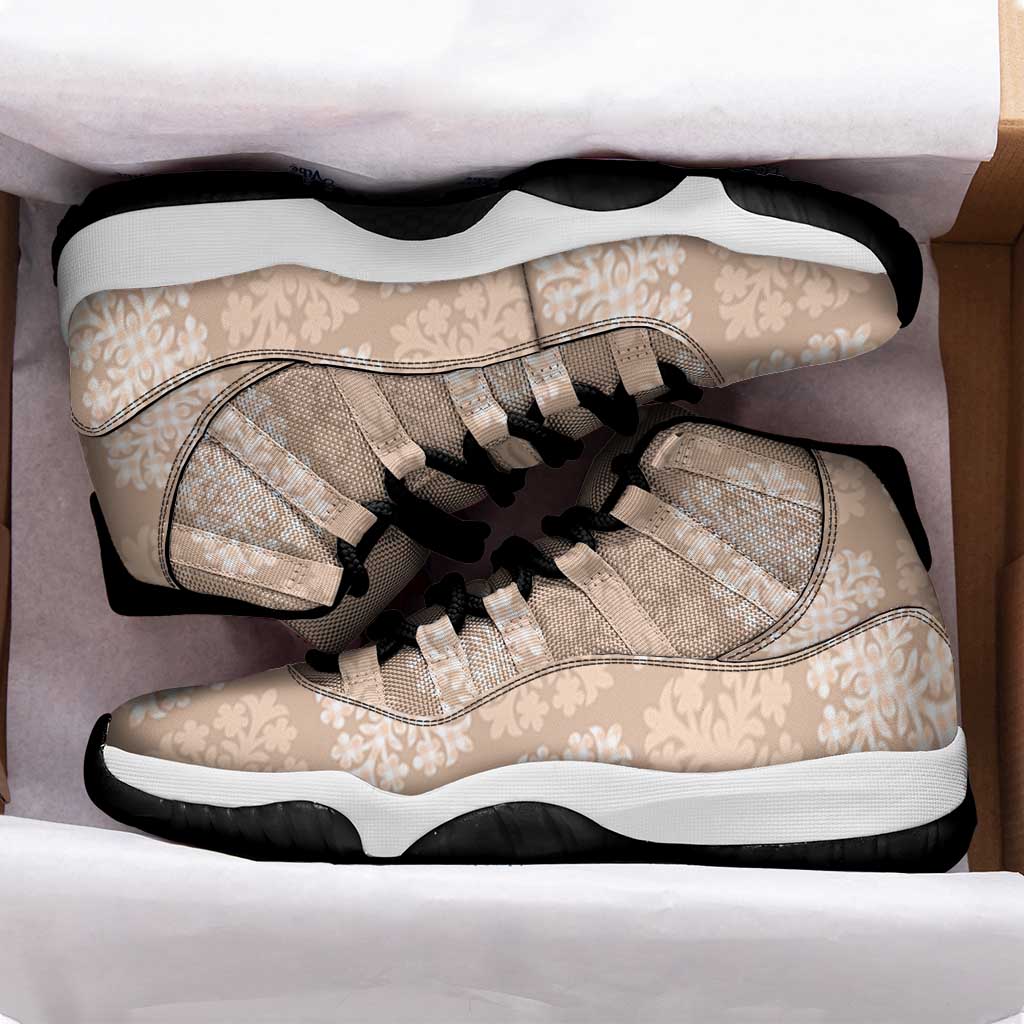 Beige Palaka Quilt Hawaii Sneakers J11 Traditional Hawaii-plaid Pattern LT14 - Polynesian Pride