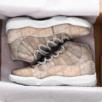 Beige Palaka Quilt Hawaii Sneakers J11 Traditional Hawaii-plaid Pattern LT14 - Polynesian Pride