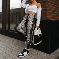 Black and Beige Hawaii Shell Lei Jogger Pants Hawaiian Sunrise Shell Hebrew Cone Plumeria - Polynesian Pride