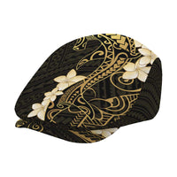 Black and Gold Hawaii Jeff Hat Hammerhead Shark Tattoo Curve Polynesian - Polynesian Pride