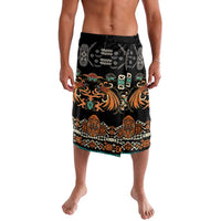 Black Batik Papua-inspired Pattern Lavalava - Polynesian Pride