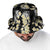 Black Tropical Hawaii Bucket Hat Seamless Monstera Plumeria Hawaiian Pattern - Polynesian Pride