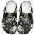 Black Tropical Hawaii Clogs Shoes Seamless Monstera Plumeria Hawaiian Pattern - Polynesian Pride