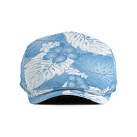 Blue Aloha Hawaii Jeff Hat Monstera Hibiscus Plumeria Seamless Vibes - Polynesian Pride