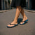 Blue Gradient Polynesia Flip Flops Hawaiian Tribal Hammerhead Shark Tattoo - Polynesian Pride