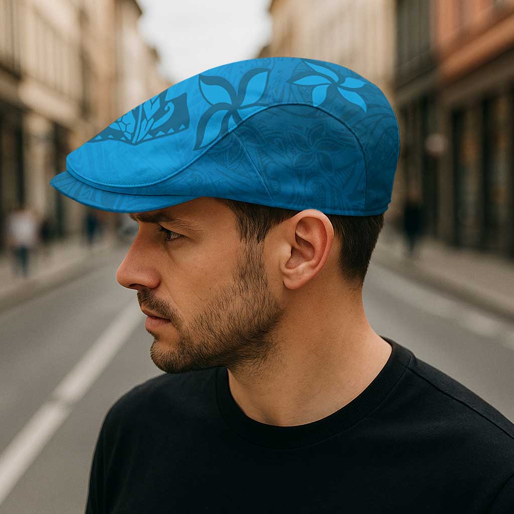 Blue Gradient Polynesia Jeff Hat Hawaiian Tribal Hammerhead Shark Tattoo - Polynesian Pride