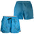 Blue Gradient Polynesia Shorts for Women Hawaiian Tribal Hammerhead Shark Tattoo - Polynesian Pride