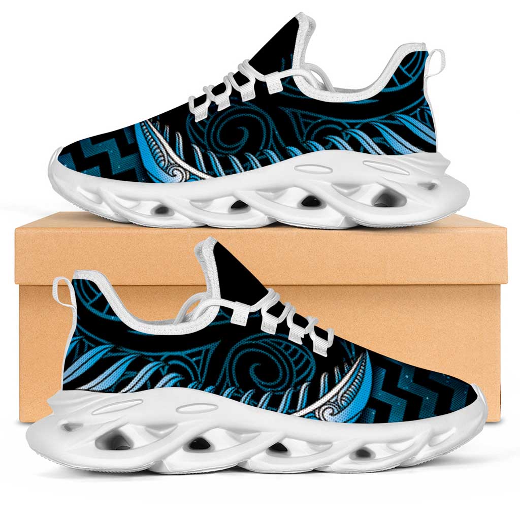 Blue Matariki New Zealand Clunky Sneakers Maori Poutama Galaxy Vibes