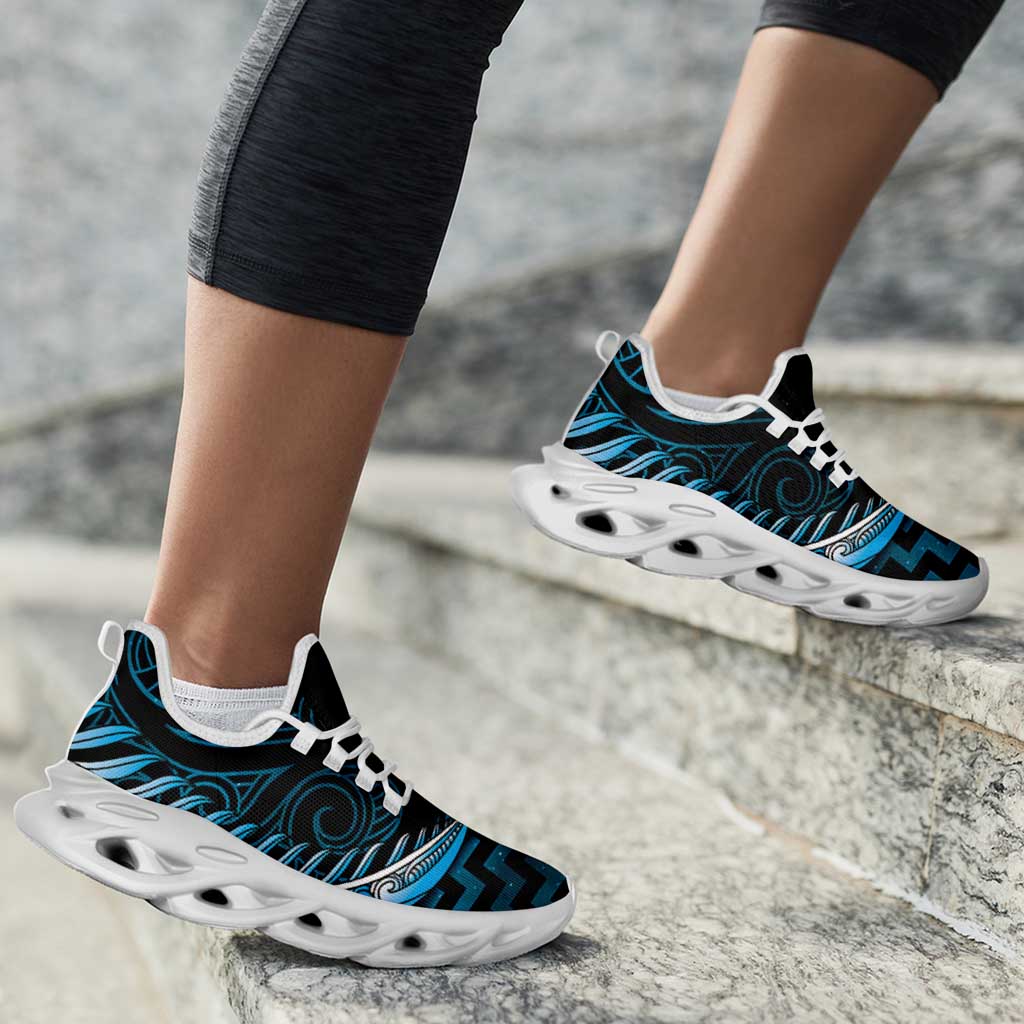 Blue Matariki New Zealand Clunky Sneakers Maori Poutama Galaxy Vibes